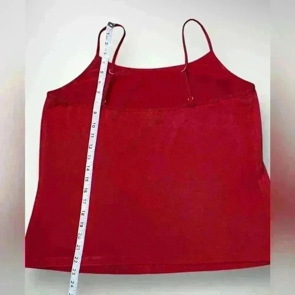 Lane Bryant Red Tank Top Adjustable Straps Size 14/16 - Picture 8 of 9